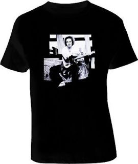 Merle Haggard Country Legend RETRO Cool Black T Shirt