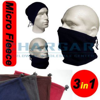in 1 Micro Fleece Neck Warmer/ Face Mask/ Hat Snood Skiing Snowboard 