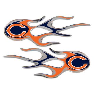CHICAGO BEARS Logo NFL 2 Pack 5 x 2 Micro Flame Car Auto Decal NEW