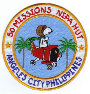   ANGELES CITY, PHILIPPINES BAR RUNNIING PATCH, 50 MISSIONS NIPA HUT Y