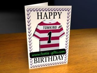 Rugby League (RFL) PERSONALISED Greetings Card MAGNET