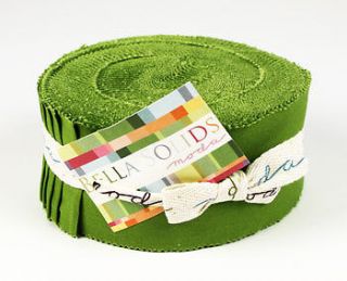 Leaf Green Moda Jelly Roll of Quilt Fabric Precut Basics 2.5 Strips