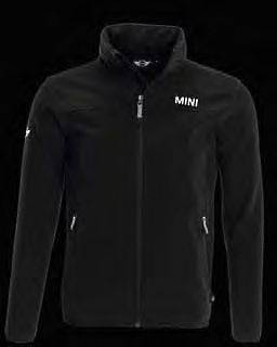 MINI Cooper Unisex Black MINI Logo Soft Shell Jacket Coat Hoodie Zip 