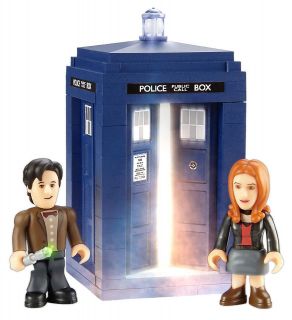 Dr. Doctor Who Character Building Tardis Mini Set 11th Amy Pond Matt 