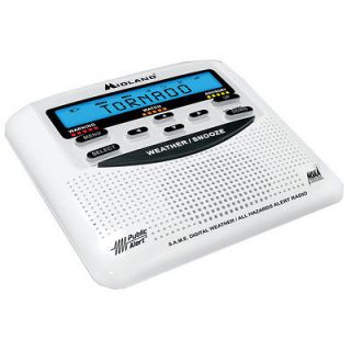 Midland WR 120 Weather Alert Trillingual Radio w/Alarm Clock