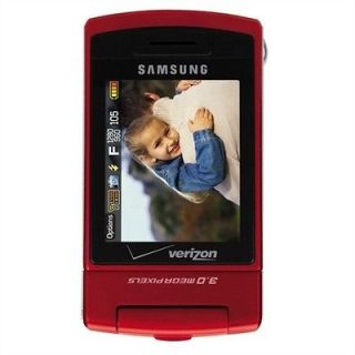 Verizon Samsung SCH U900 Flipshot Red 3G MP3 Cell Phone Used