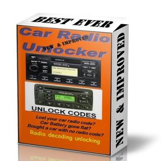 NEW & IMPROVED ULTIMATE CAR AUDIO RADIO STEREO CODE UNLOCK + FREE WEB