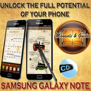   GALAXY NOTE N7000 USER GUIDE MANUAL/ VIDEO TUTORIALS & SOFTWARES ON CD