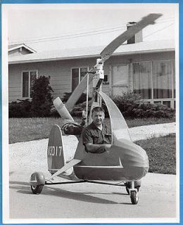 1969 Autogyro Gyroplane Gyrocopter Rotaplane N3017 Experimental 