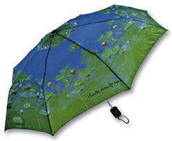 Salamander Monet Waterlilies Folding Rain Umbrella outdoors gift NWT