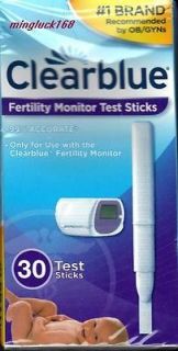 ClearBlue Fertility Monitor 30 Test Sticks New
