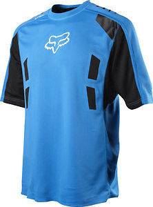   MENS BLUE ATTACK S/S SHORT SLEEVE MTB MOUNTAIN BIKE CYCLING JERSEY