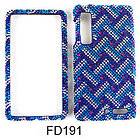   BLUE PLAID Cover for Motorola Droid 3 XT862 Faceplate Protector Case