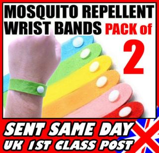   Mosquito Repellent Bracelet Wristband Bands UK Mozzie Insect Camping