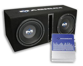 Dual 10 Inch Subwoofers w/Ported Box System & Amplifier by MTX (Magnum 