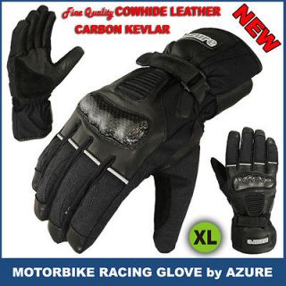 Motorbike Winter Gloves Motor Cycle Racing Leather Waterproof Thermal 