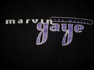 Marvin Gaye the Master Motown Master Series Black T Shirt XL