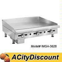 IMPERIAL RANGE IMGA 2428 24 COMMERCIAL GAS GRIDDLE MANUAL FLAT GRILL 