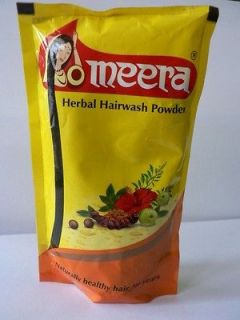 Meera Herbal Hairwash Powder 100gm shikakai, tulsi, vetiver Shampoo 