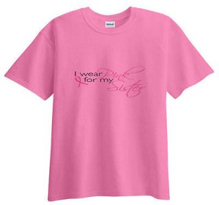 Cancer T Shirt I Wear Pink For My Sister Breast Cancer Tee Awareness 