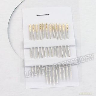 6bags 160692 New Self threading Beading Two Hole Needle Charms Jewelry 