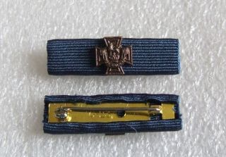 ROYAL NAVY WW1 VICTORIA CROSS FOR VALOR TUNIC MEDAL BLUE RIBBON WITH 