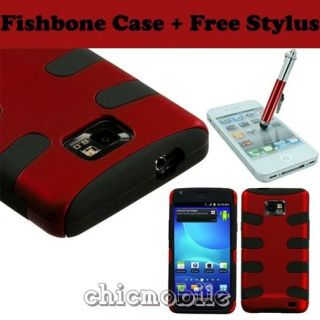   FISHBONE Case Cover Straight Talk Net 10 SAMSUNG GALAXY S II 2 S959G