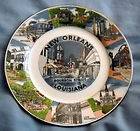 NEW ORLEANS BOURBON STREET VINTAGE COLLECTIBLE GLASS PLATE