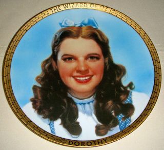 Portraits From The Wizard Of Oz DOROTHY Plate +COA [Yellow Brick Rd 