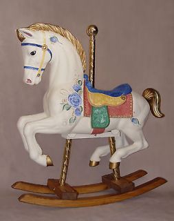 35 Carousel Rocking Horse Hand Painted Free Shipping