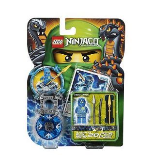 LEGO NINJAGO NRG JAY SPINNER SET 9570 with minifigure weapons cards