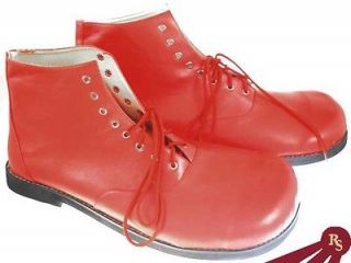 BRIGHT RED PLEATHER CLOWN SHOES   Big Boots   COSTUME