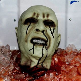   Bloody Severed Head Body Part Life Size Haunted House Decoration Prop