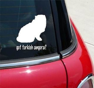 GOT TURKISH ANGORA? CAT GRAPHIC DECAL STICKER VINYL CAR WALL