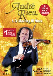 Andre Rieu A Celebration of Music DVD, 2010, 3 Disc Set