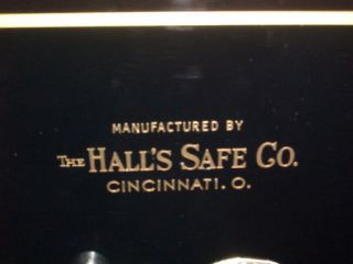 Halls Safe Co. Emblem/Sticker​, Gold Letters