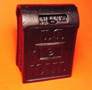 MAIL CAST IRON MAILBOX BANK OR PAPERWEIGHT
