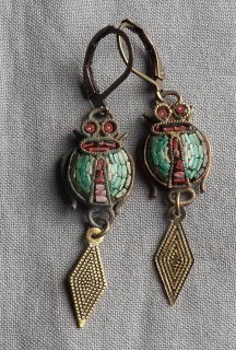micro mosaic earrings in Vintage & Antique Jewelry