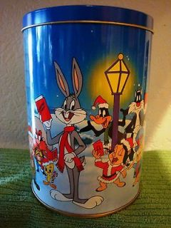 1990 Warner Brothers Looney Tunes Brach’s Christmas Candy Tin