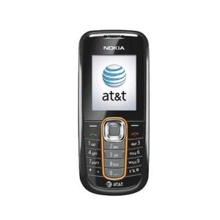 AT&T Nokia 2600 Cell Phone Camera Black GSM No Contract Used Fair