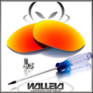 New Walleva Polarized Fire Red Lenses For Oakley X Metal XX
