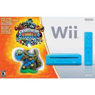 Nintendo Wii Blue Console Skylanders Giants Starter Pack Holiday 