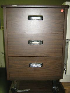Drawer Home Office Filing Mobile Cabinet BROWN