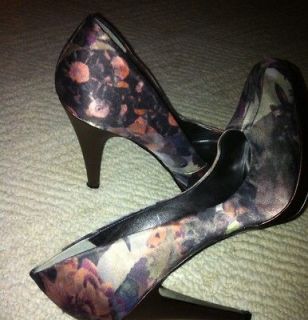 Newly listed Gray Floral Nine West Heels