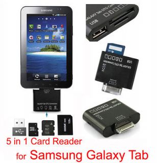   Tab USB SD TF MS Card Reader Adaptor 5 in 1 Camera Connection Kit