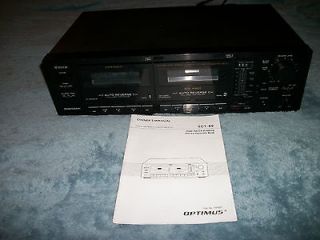 Optimus High Speed Dubbing Stereo Cassette with Manual SCT 89
