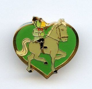 1987 Pan Am Games Olympic Amigo Mascot Equestrian Heart Lapel Tie Tack 