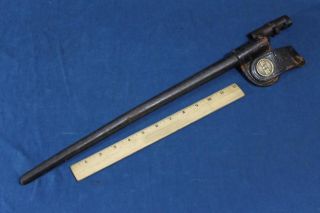 Antique Authentic Civil War Bayonet & Scabbard Rhode Island Militia 