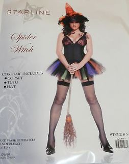 NWT Womens Sexy Spider Witch Costume Size Small   Ships Free!