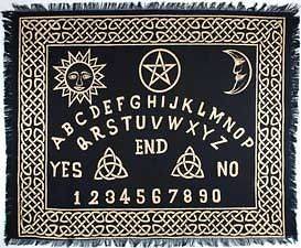 CELTIC KNOT GOLD BORDERED OUIJA BOARD ALTAR CLOTH   Wicca Pagan Witch 